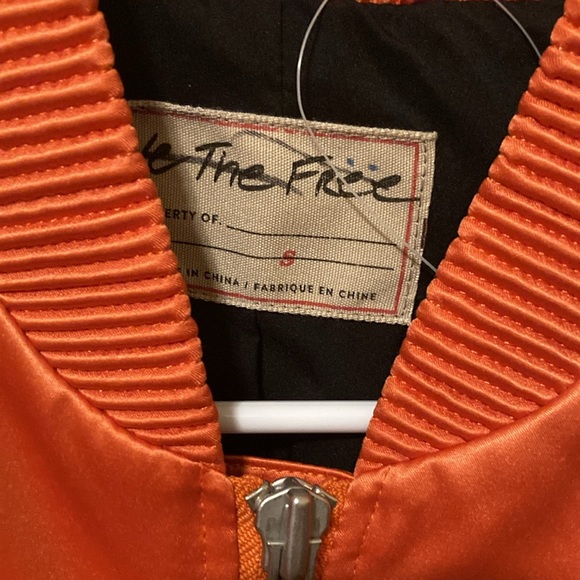 We The Free Echo Bomber Jacket Orange Various Sizes - Picture 4 of 5